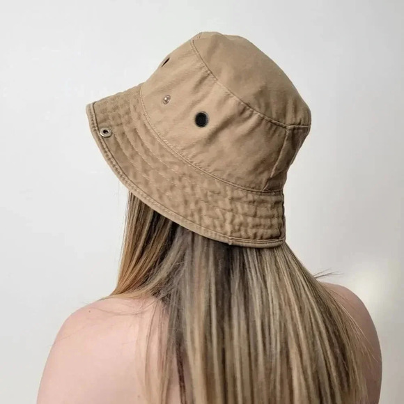 Khaki Bucket Gorpcore Fishing Hat - Picture 2 of 6